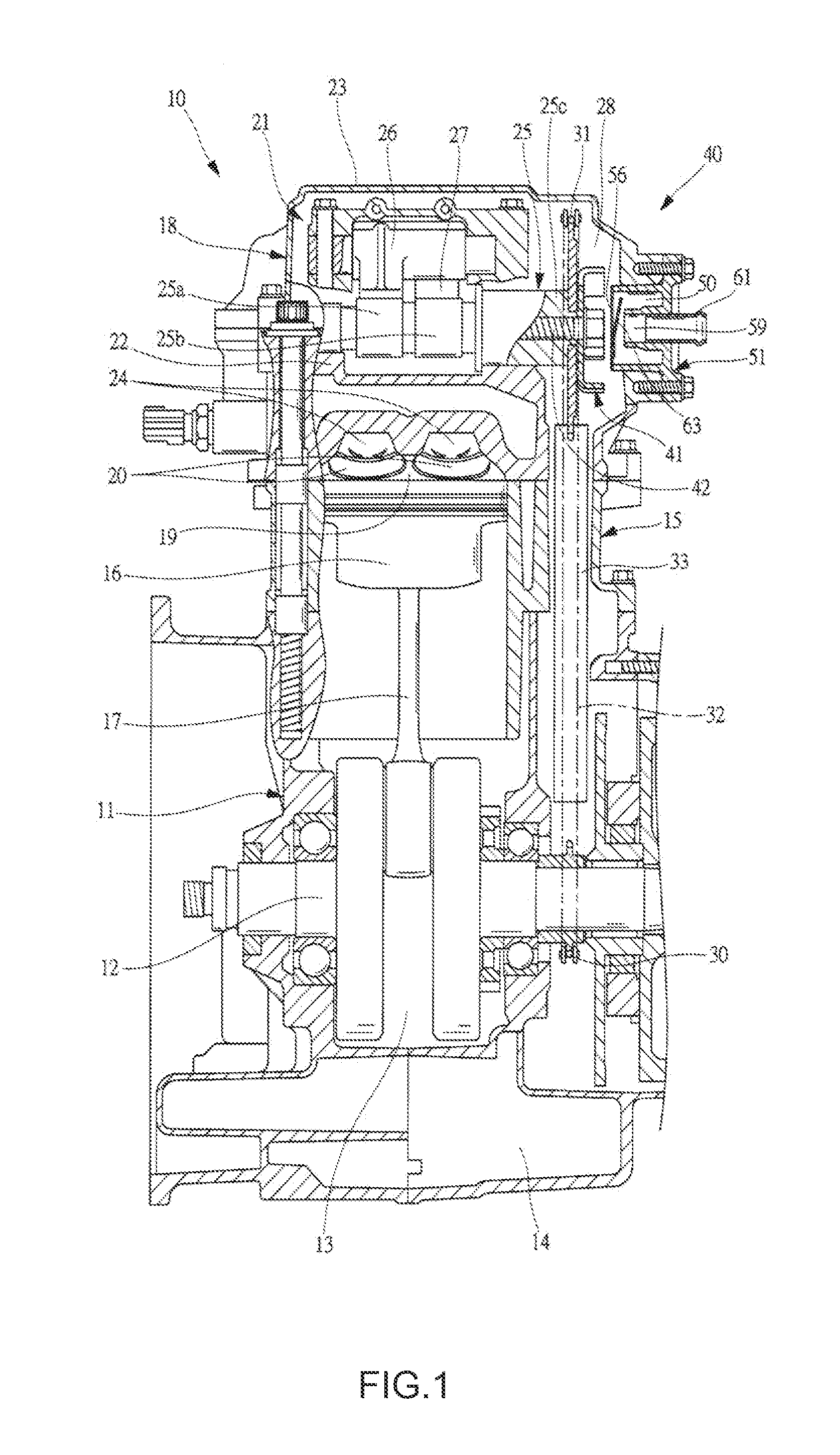 Breather apparatus for engine