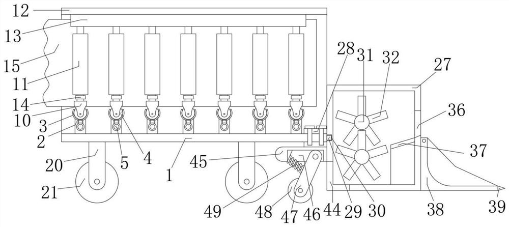 Rolling device for preventing natural gas pipeline from being damaged and accelerating transportation