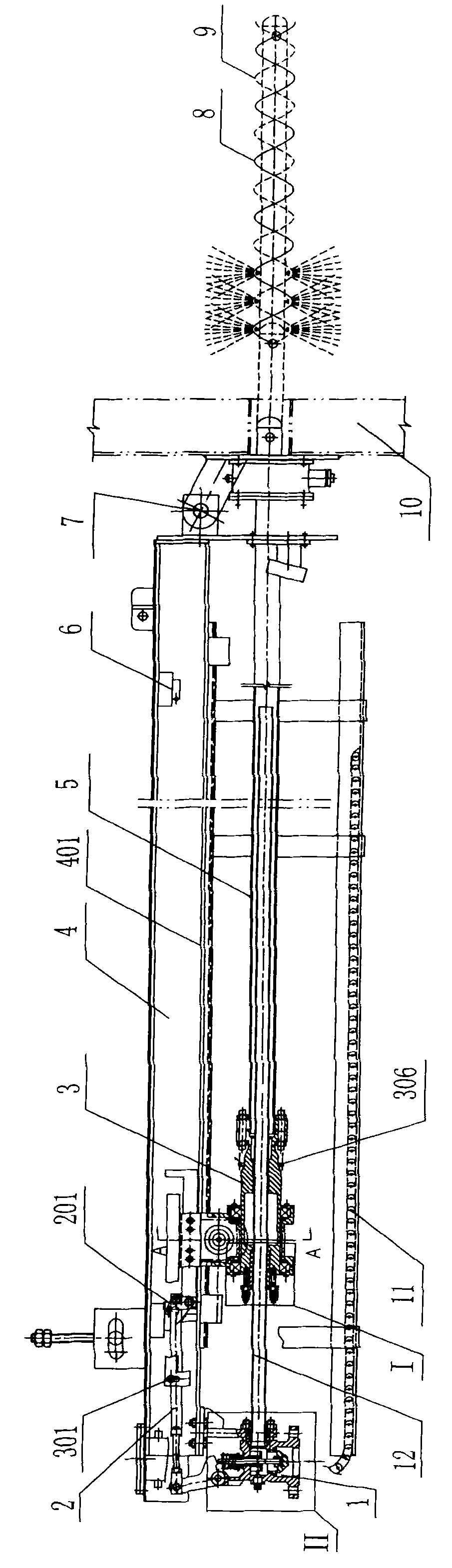 Long telescopic soot blower