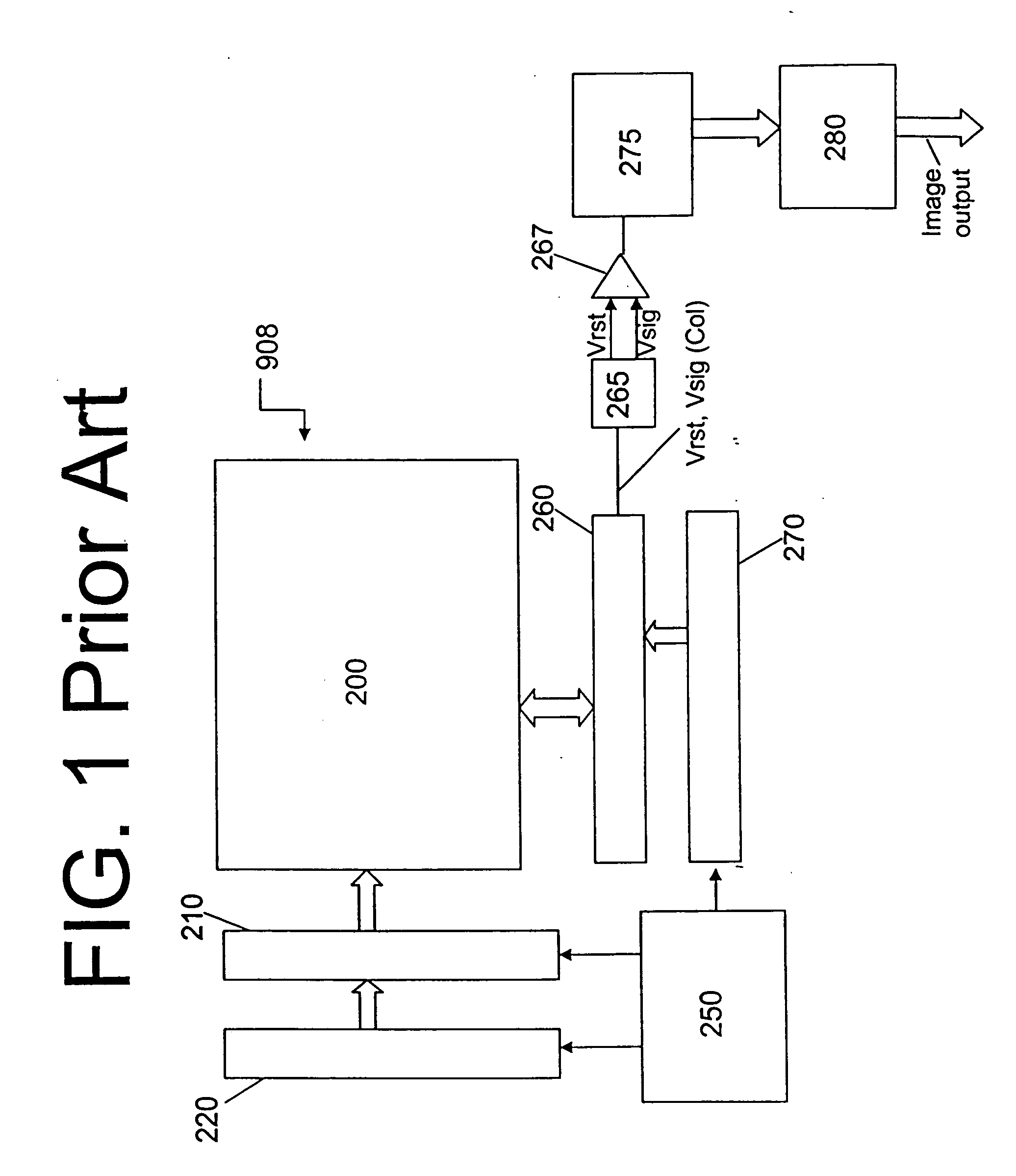 Image sensor with a capacitive storage node linked to transfer gate