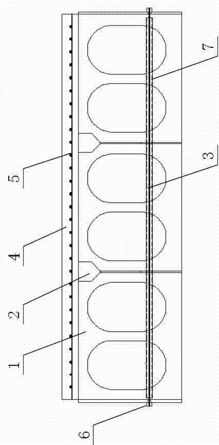 Design internal stress analyzing method for hinged hollow plank girder bridge with reinforced transverse prestress