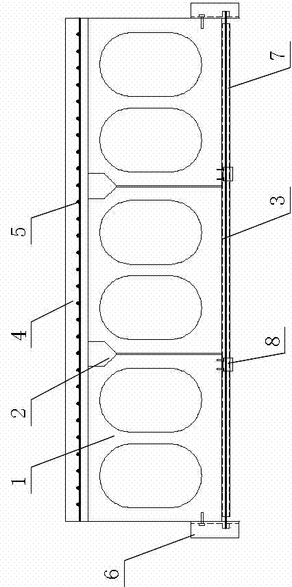 Design internal stress analyzing method for hinged hollow plank girder bridge with reinforced transverse prestress