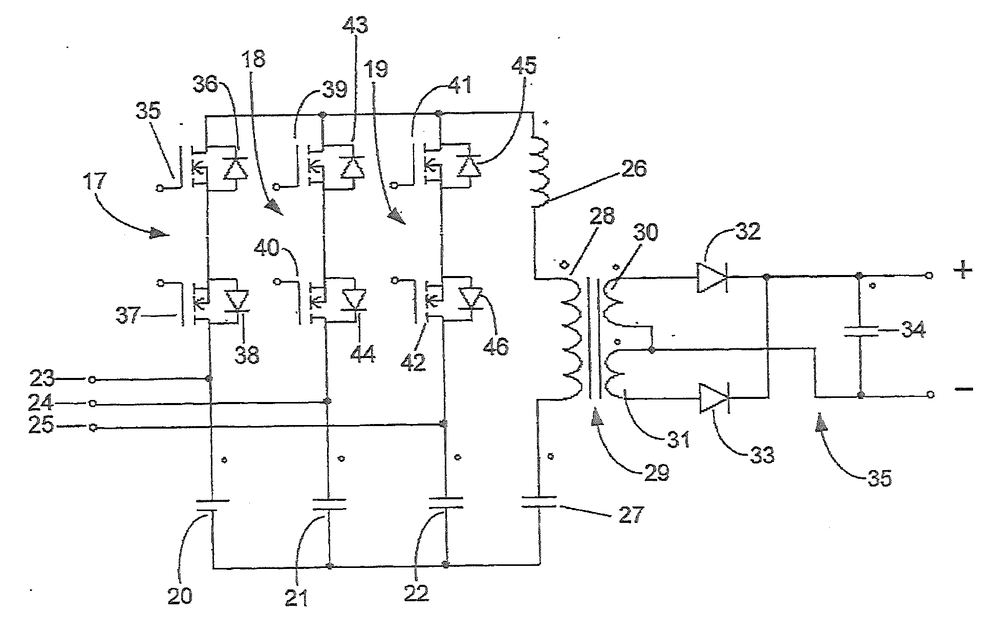 Cyclo-converter and methods of operation