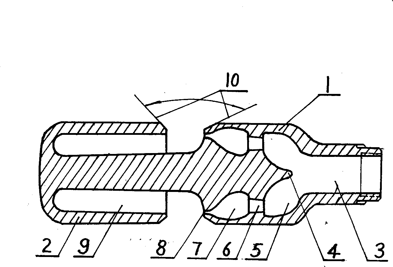 Integrated high temperature high efficiency soundwave and blower and its producing method