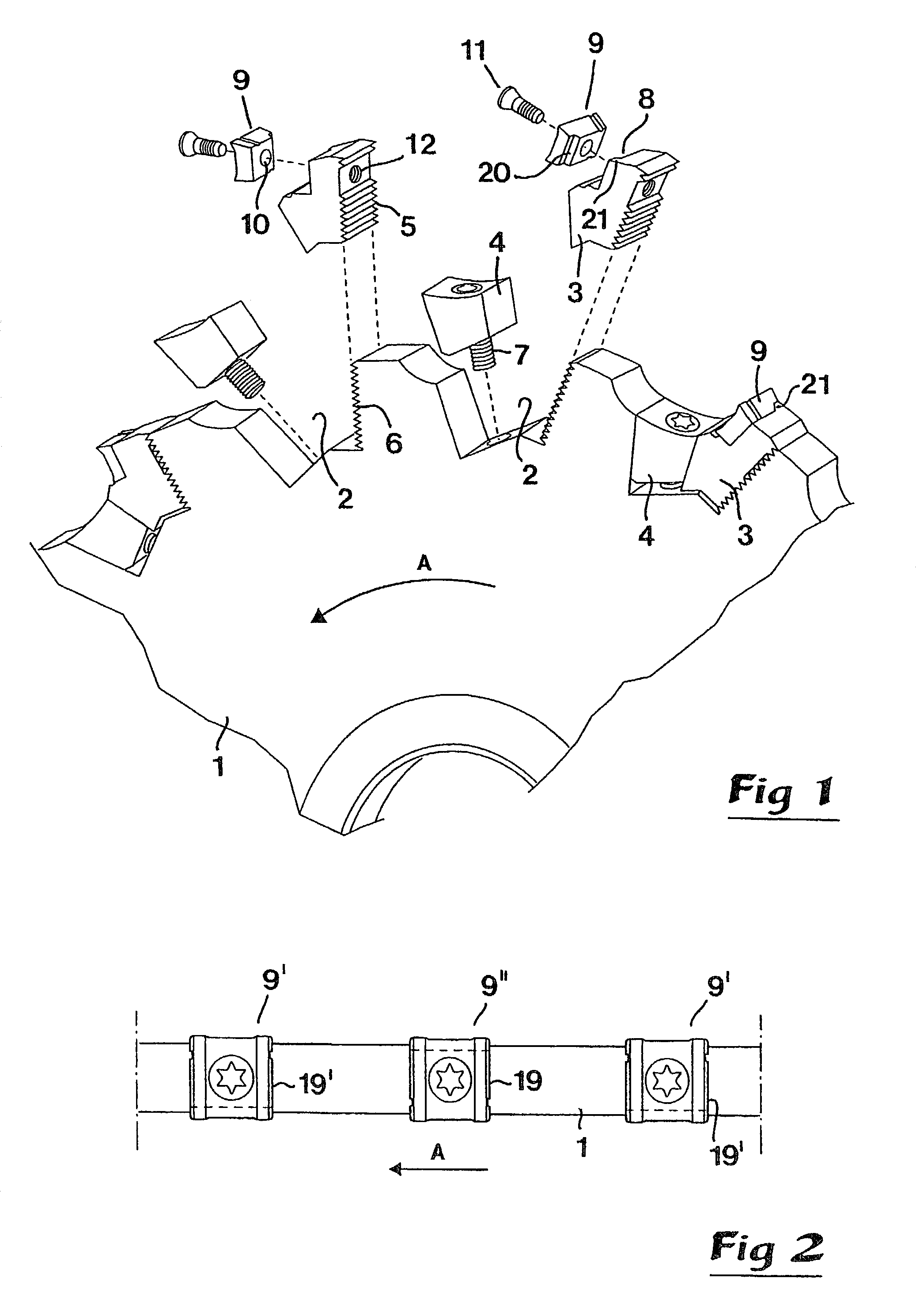 Slotting cutter and cutting insert therefor