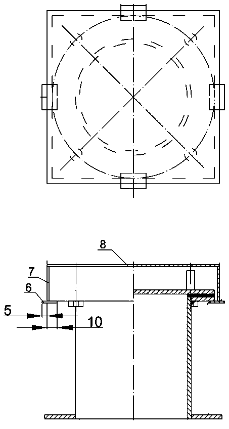 Overpressure preventing device for pump box of air separation plant