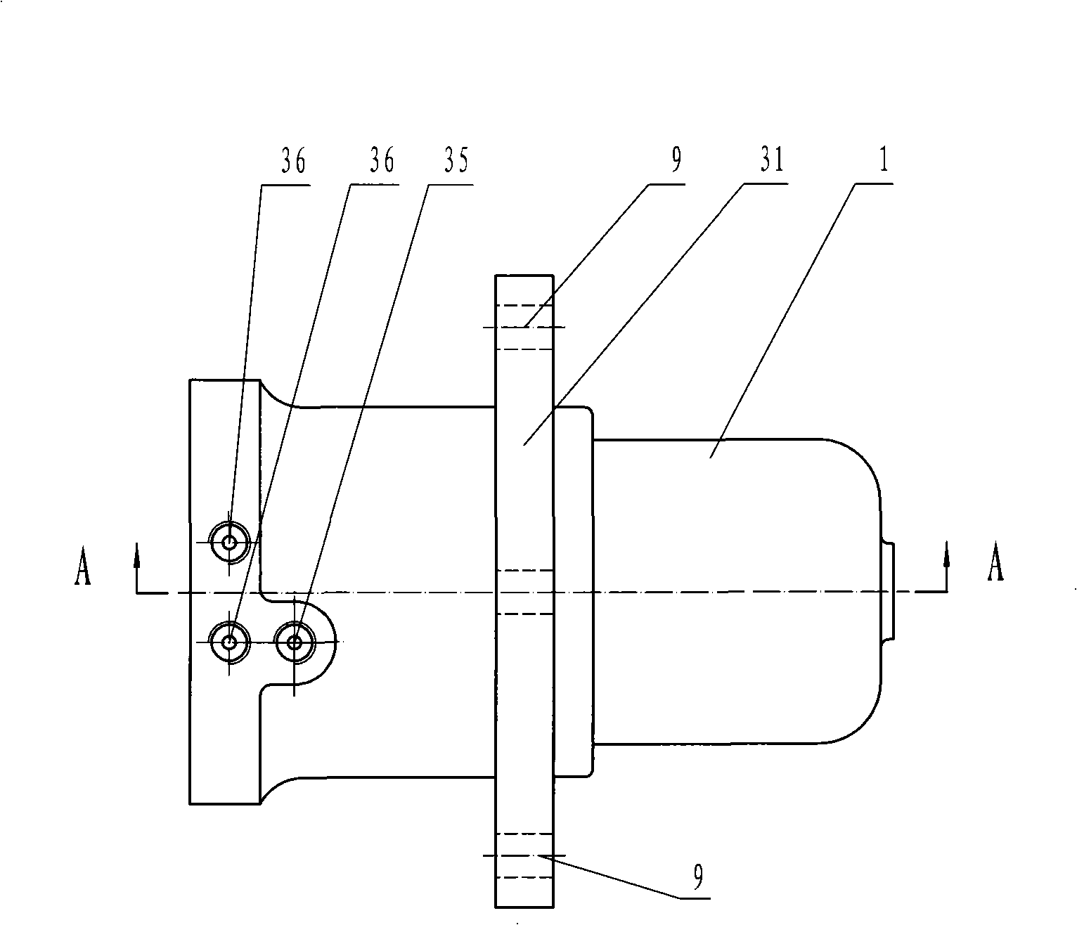 Turbine type gas starting equipment of diesel engine