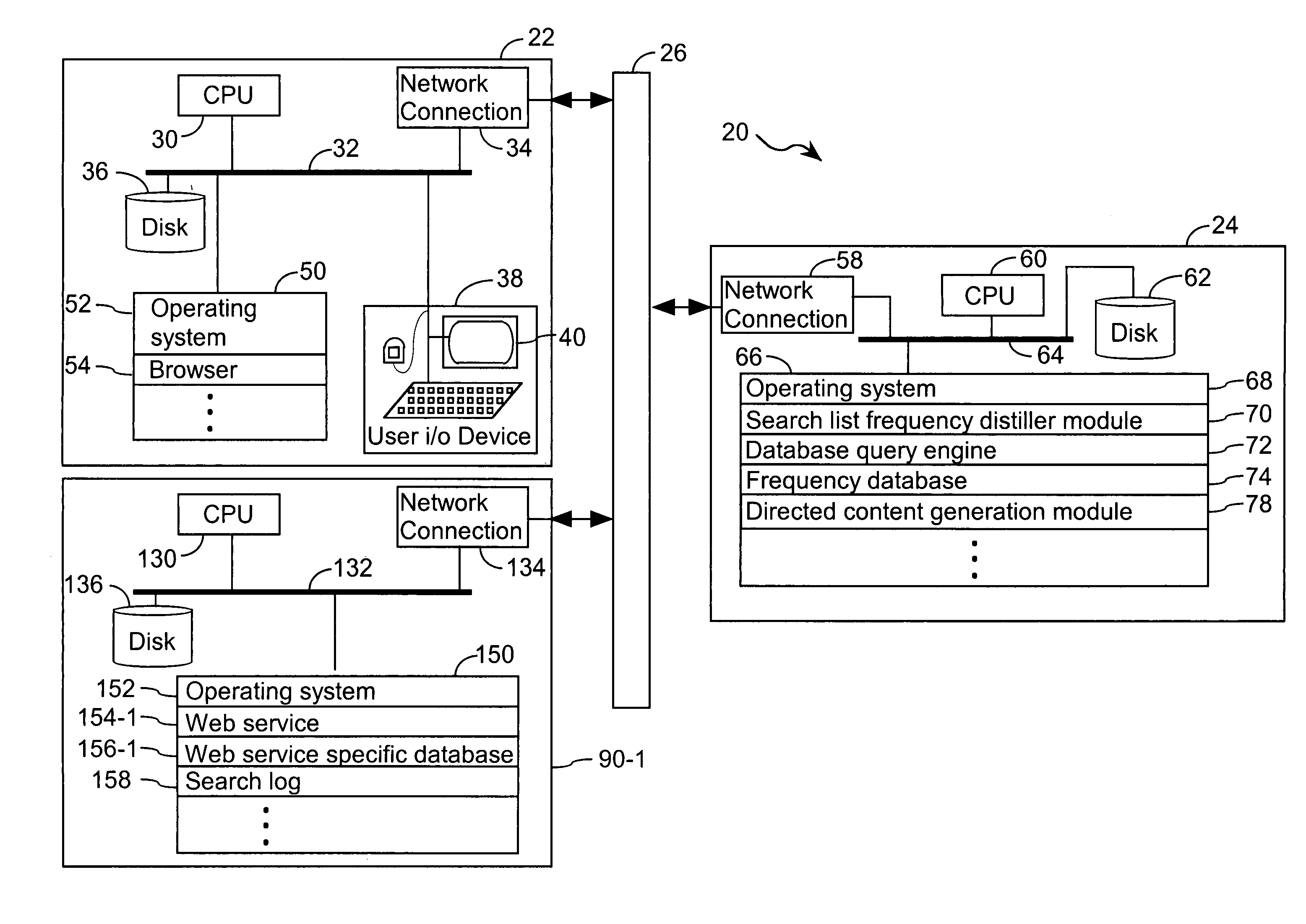 Apparatus and method for delivering information over a network