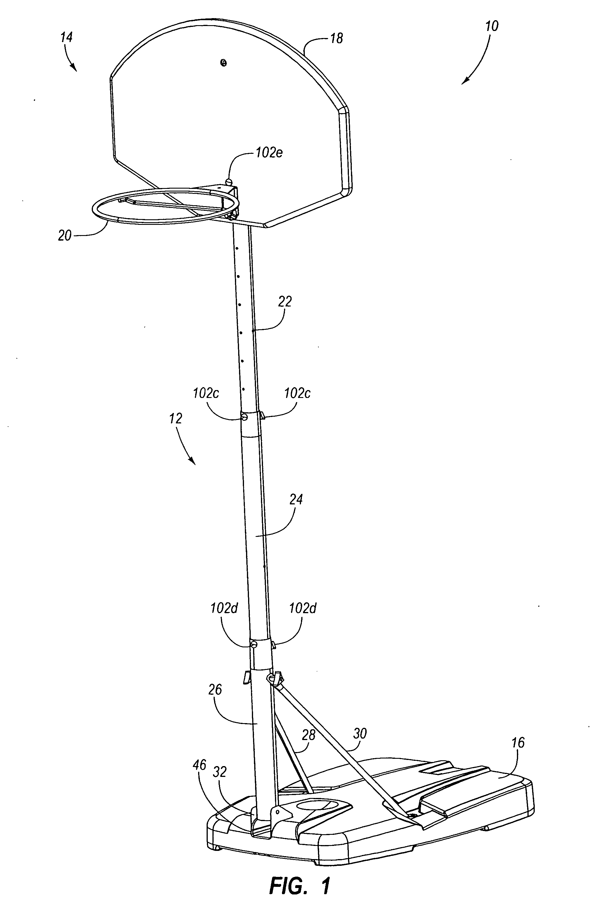 Basketball goal system