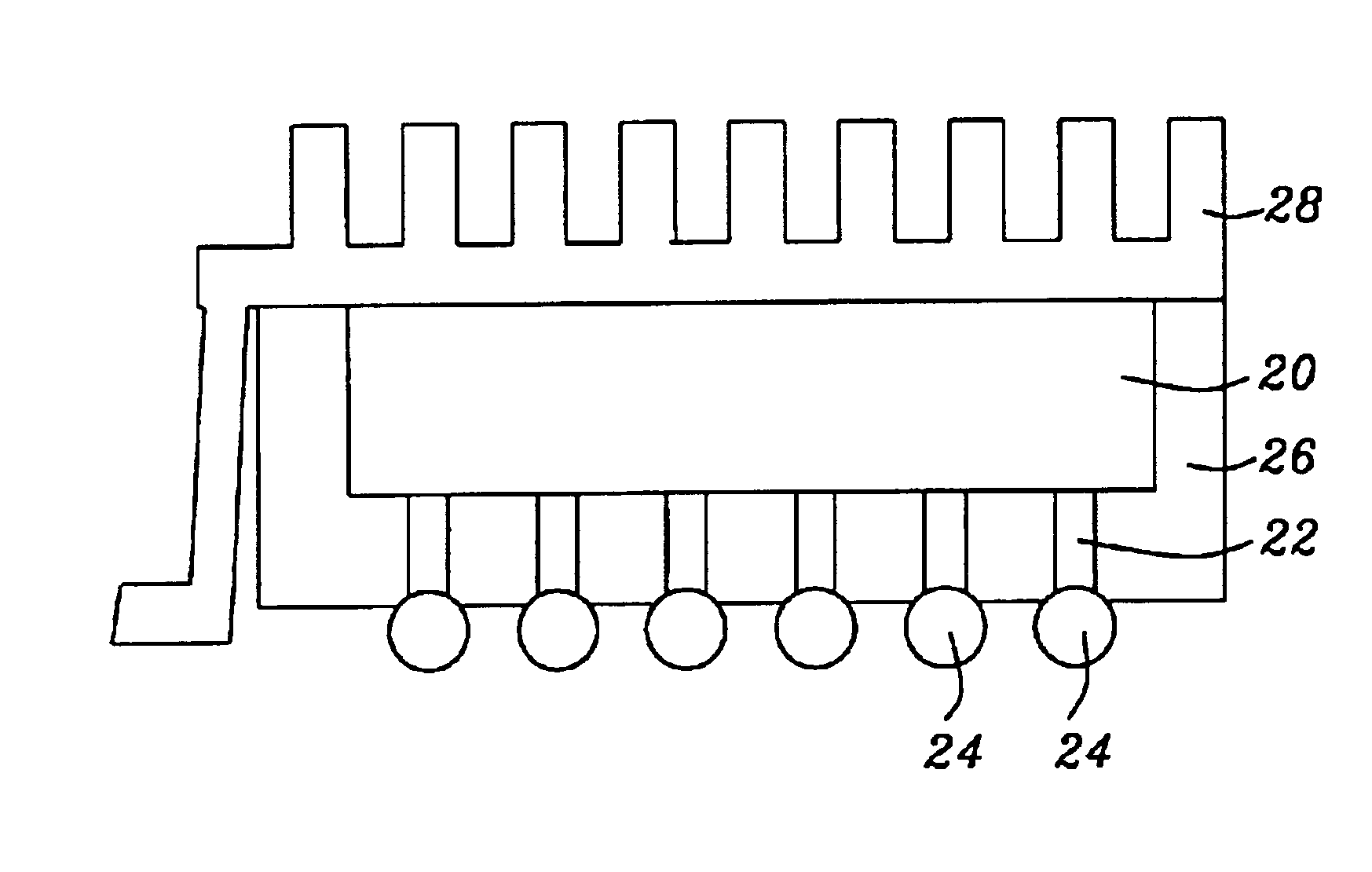 Package design and method of manufacture for chip grid array