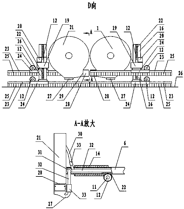 Reel front cleaning mopping machine