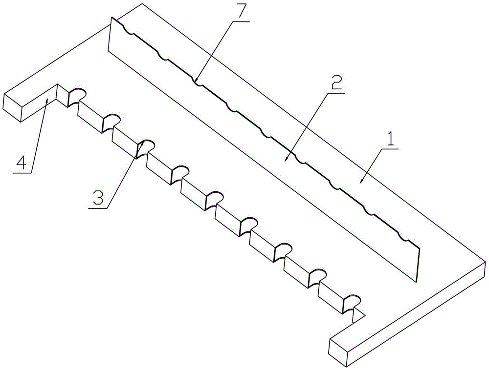 A device and method for storing foot buttons