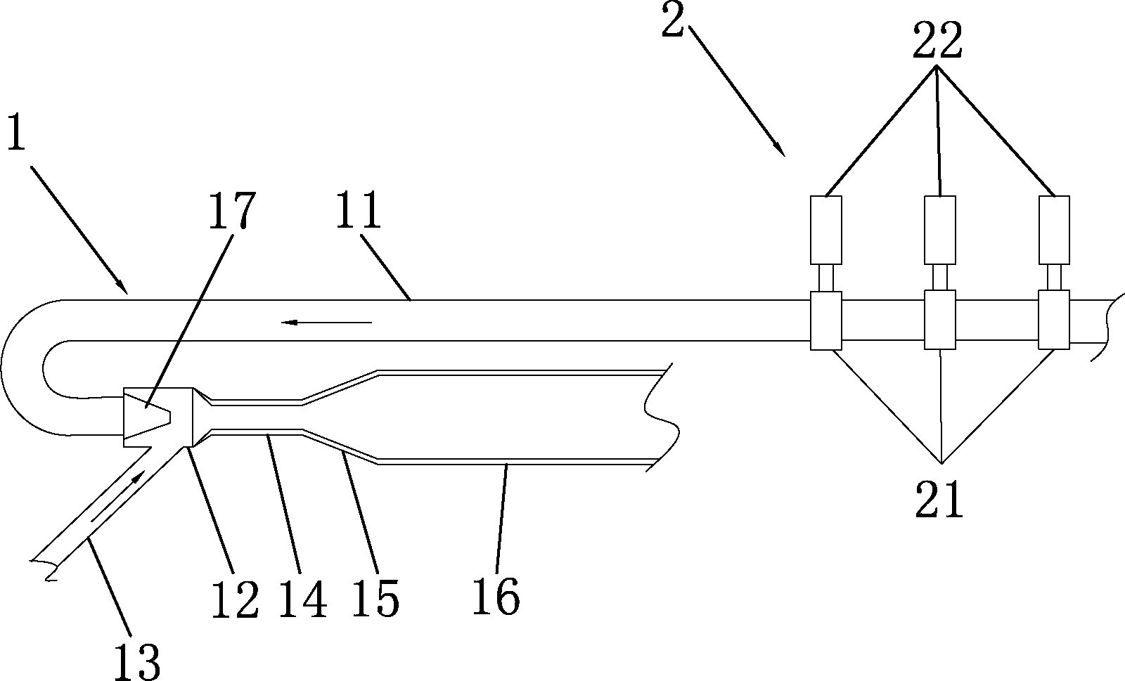 Jet type sand dredger