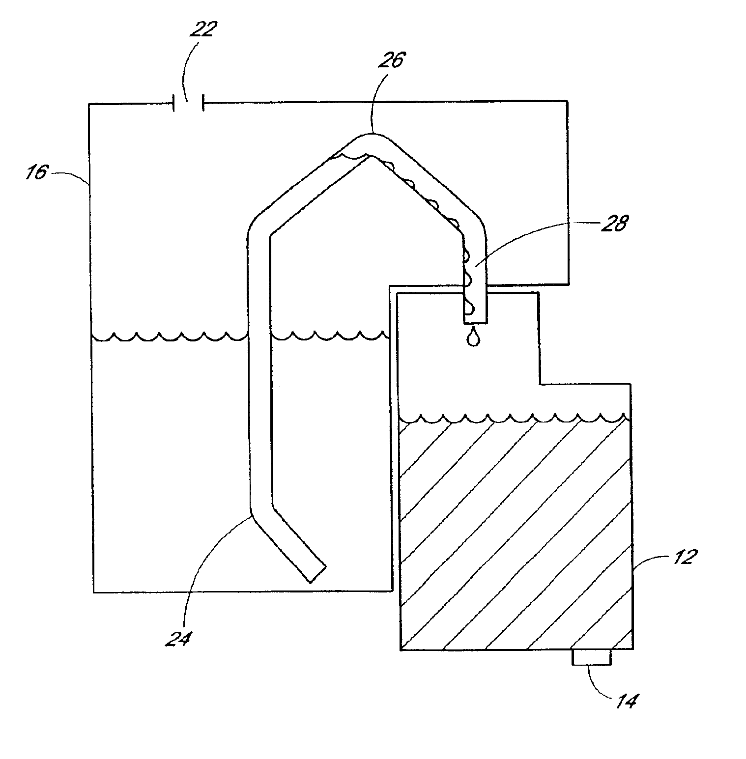 Replaceable ink jet supply with anti-siphon back pressure control