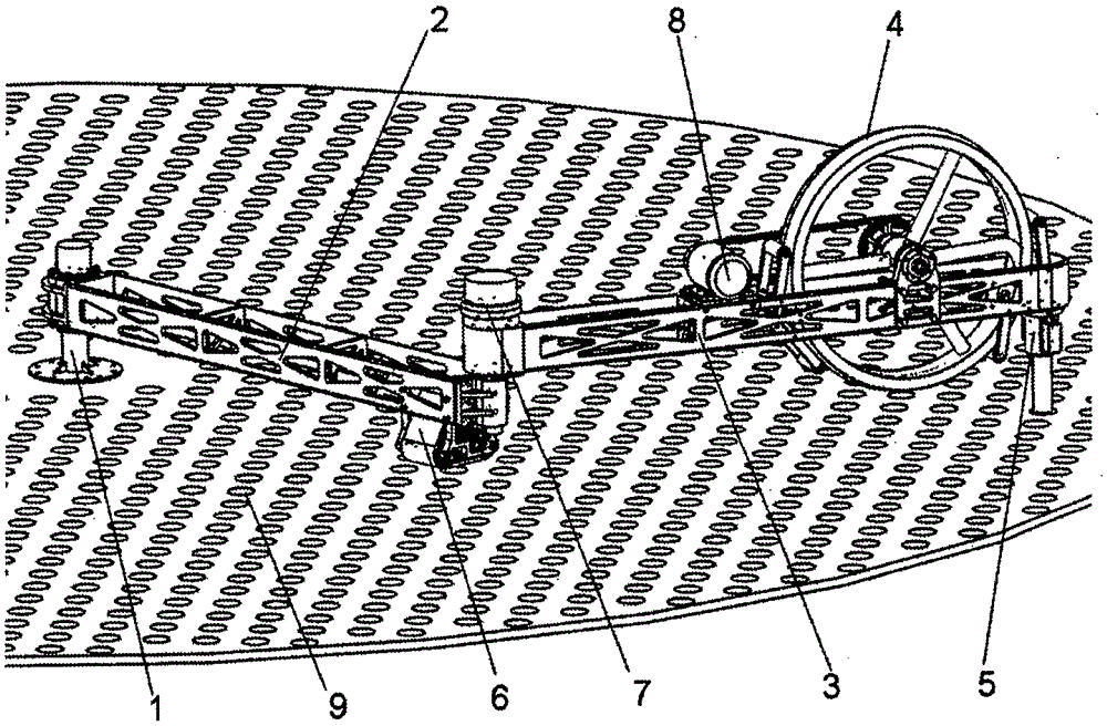 A tank clearing device