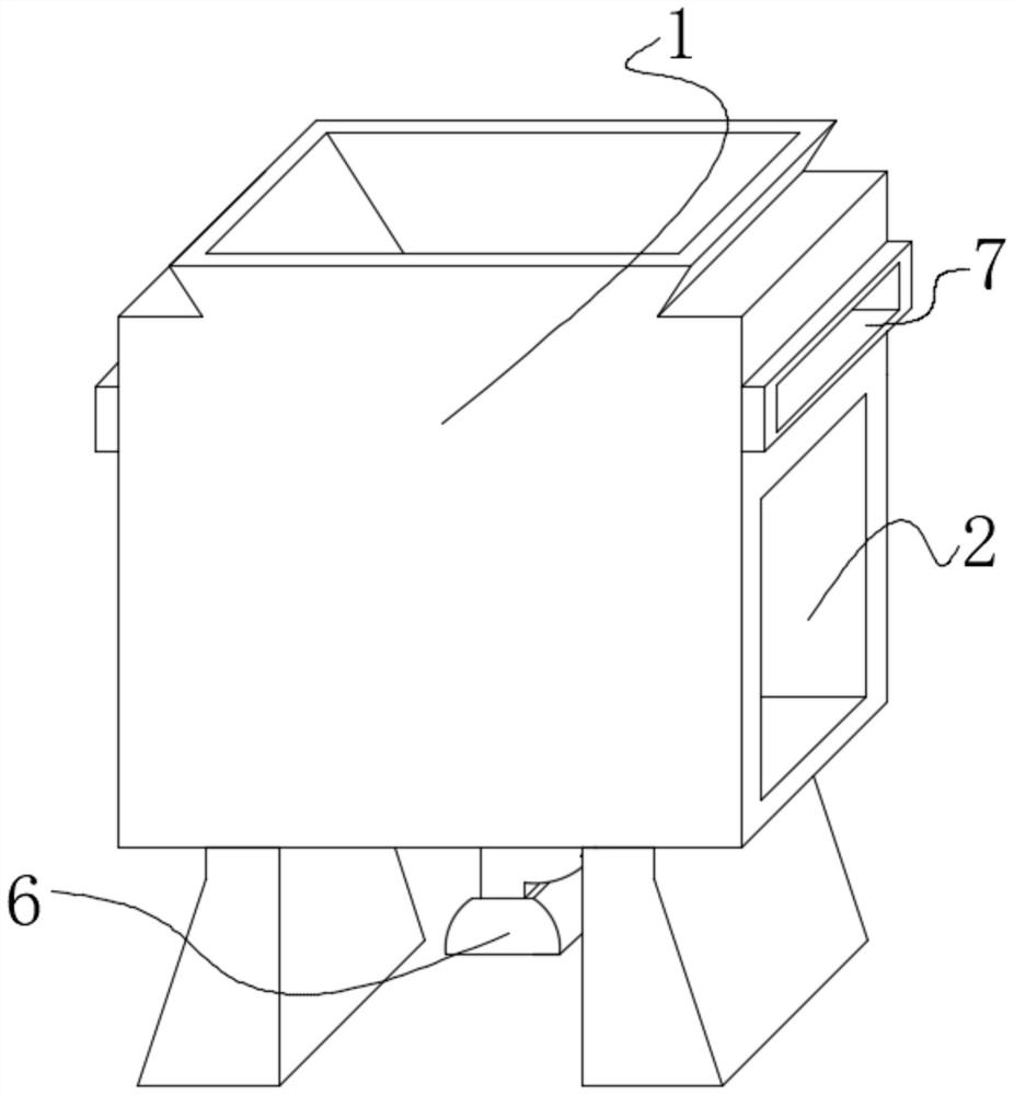 Soybean screening and dust removing device