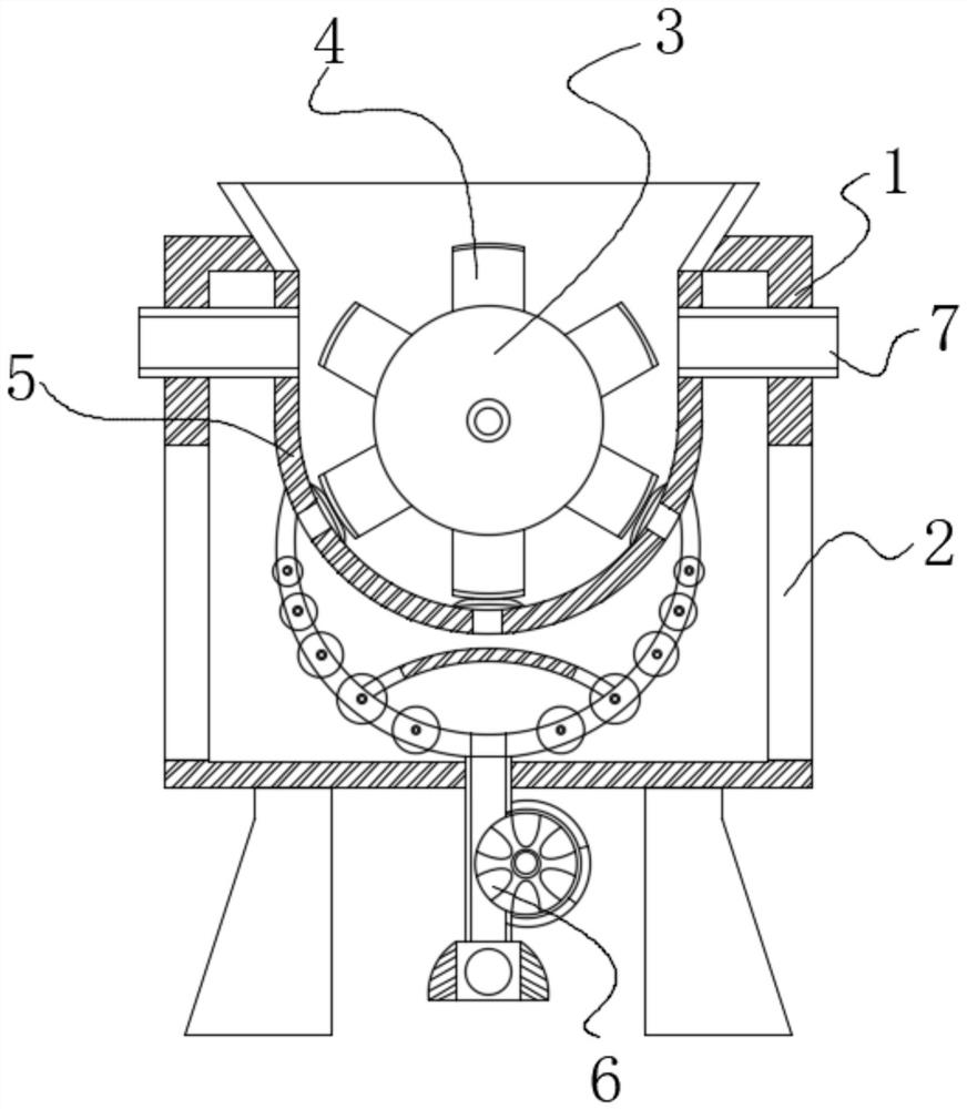 Soybean screening and dust removing device