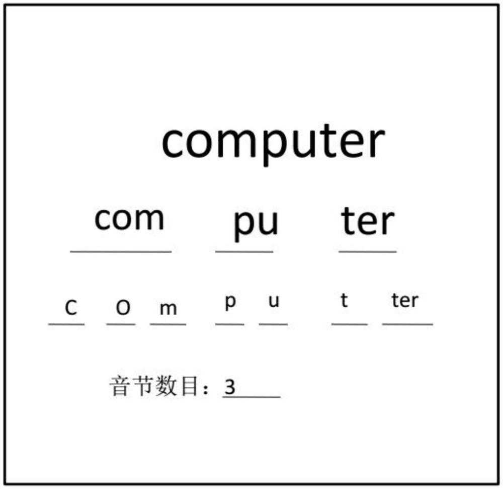 Word learning system and word learning method based on syllable spelling