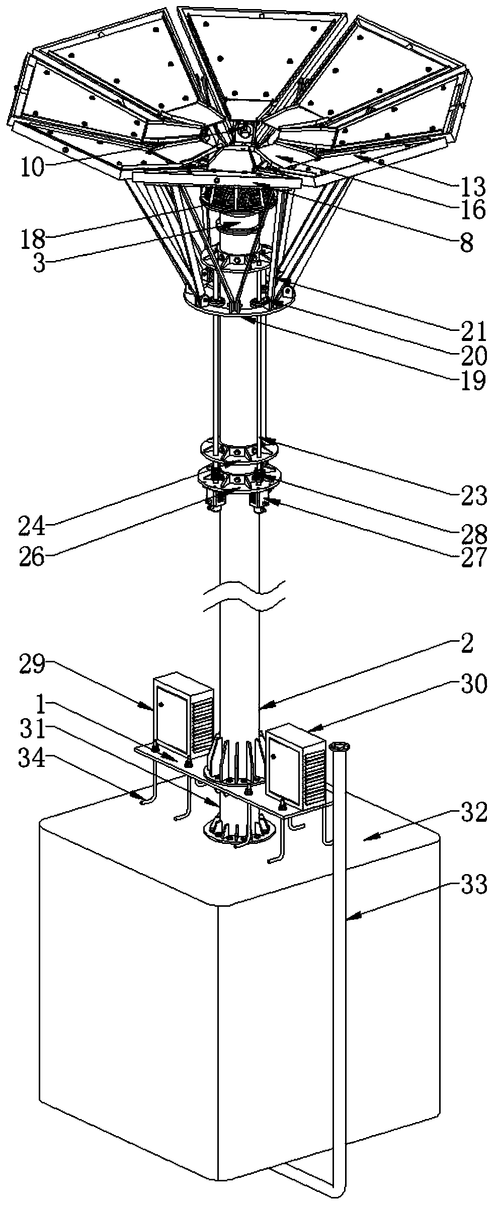 Rainwater collection device for forest fire prevention