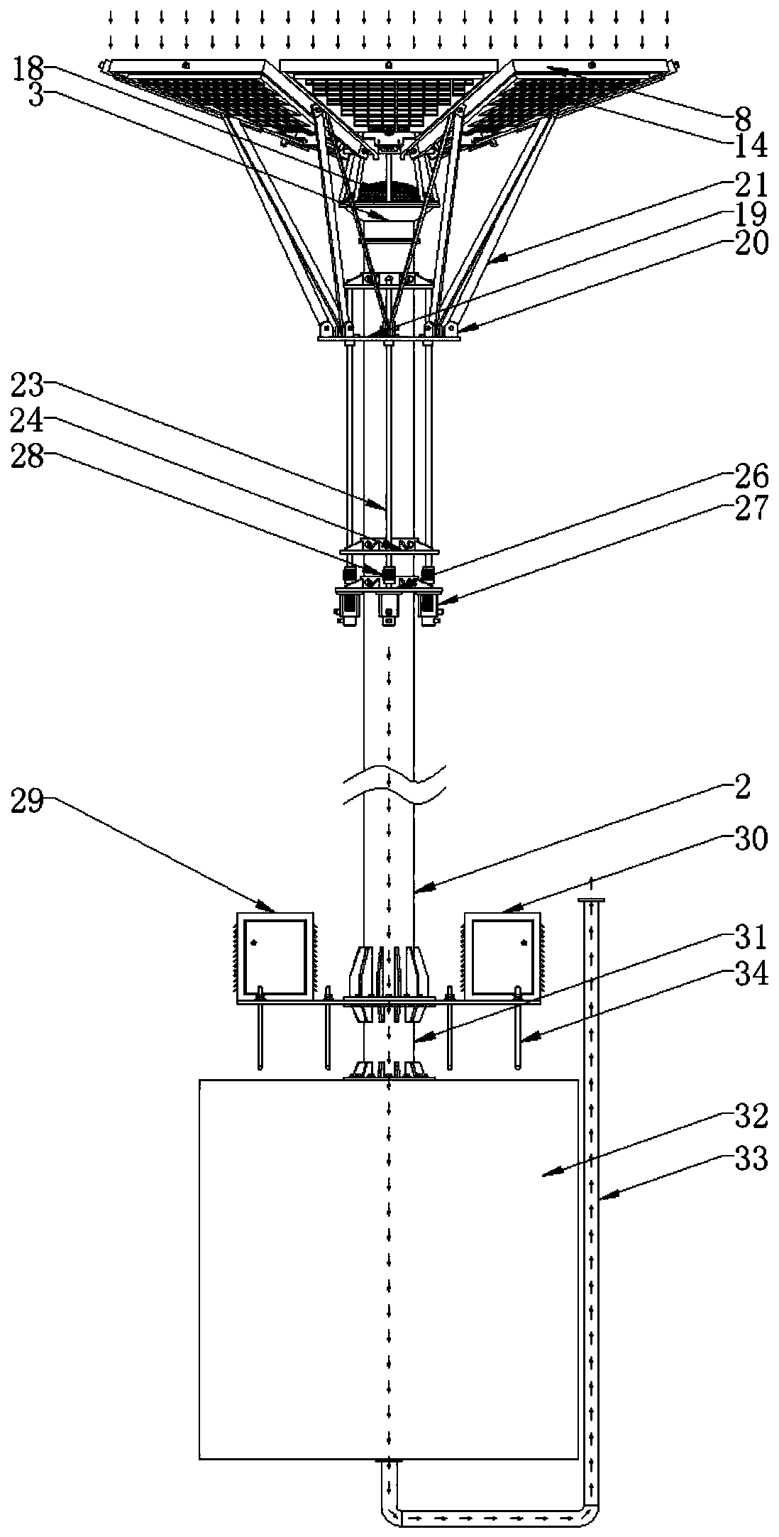 Rainwater collection device for forest fire prevention