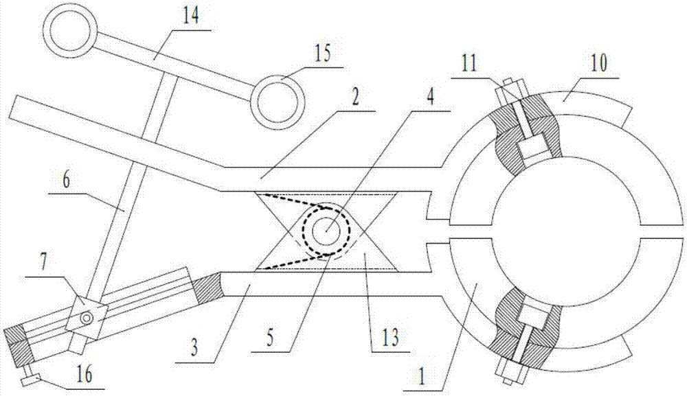 Clamp device for circuit de-icing