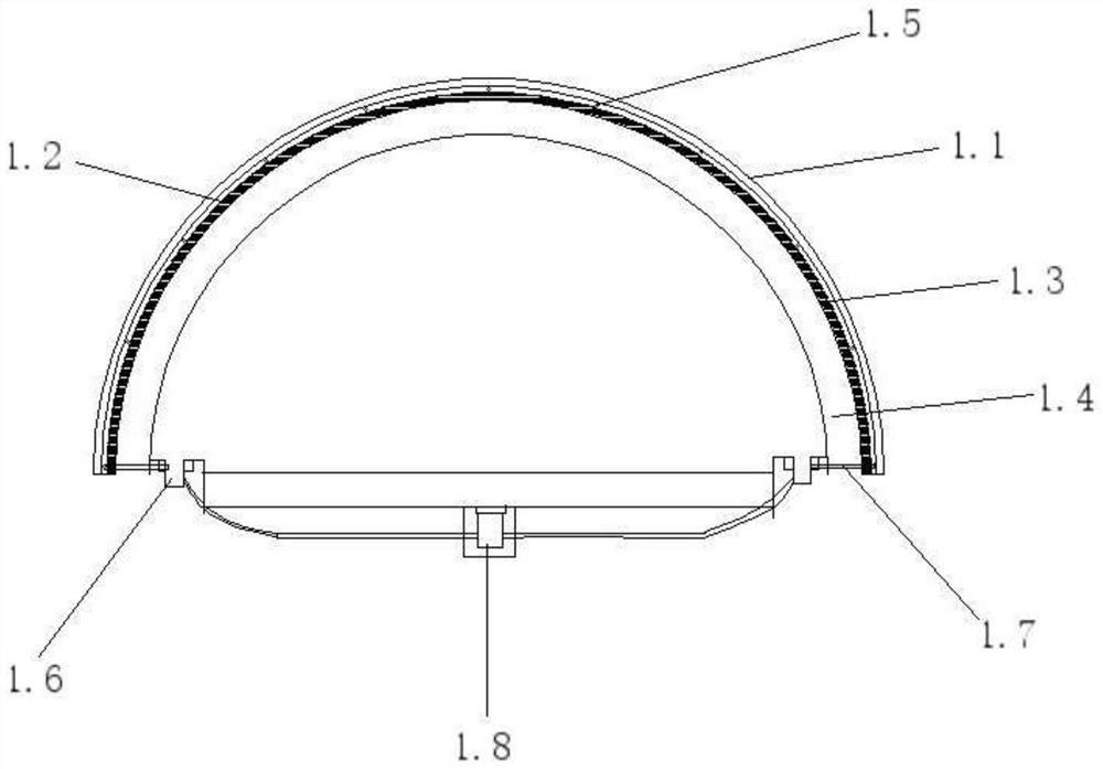 Water drainage system and method for tunnel passing through karst cave