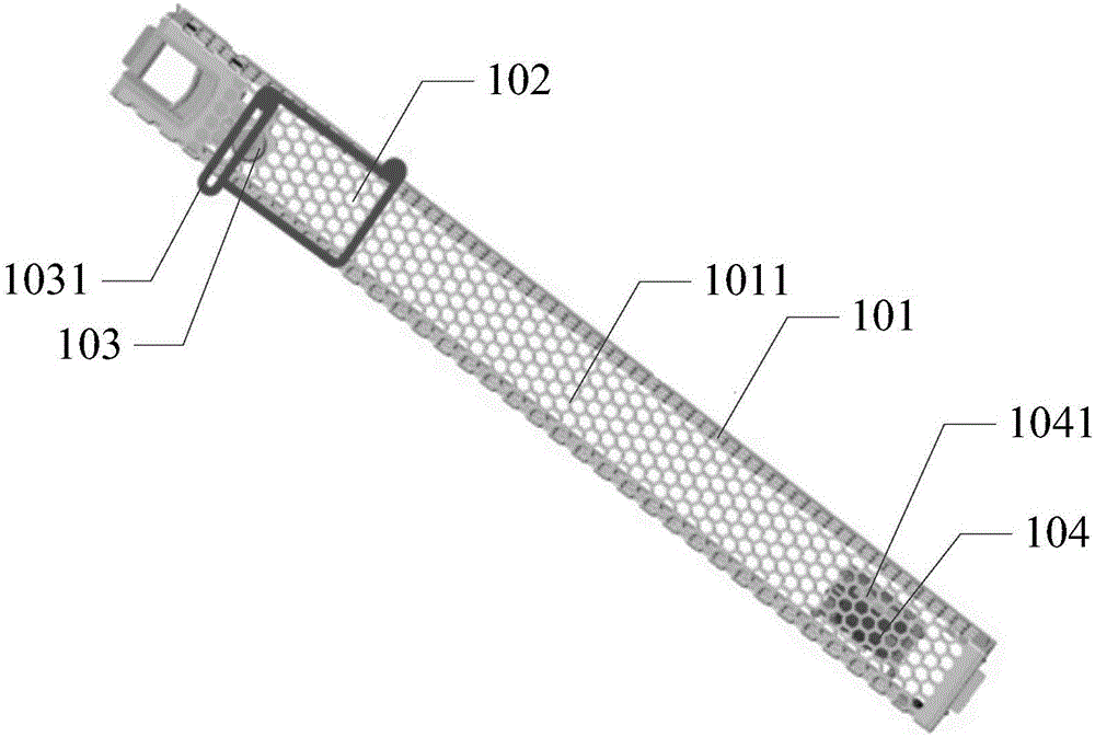 Dustproof baffle plate