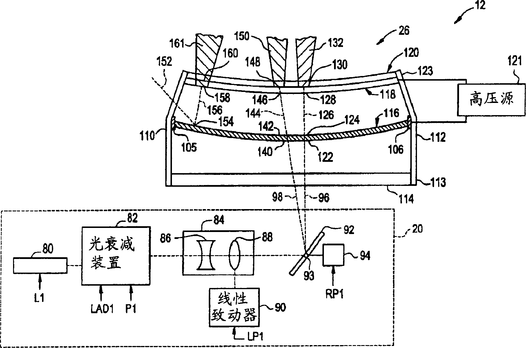 Electron emitter assembly and method for generating electron beams