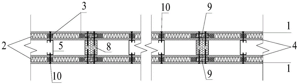 Prefabricated light steel fireproof load-bearing combined wall structure