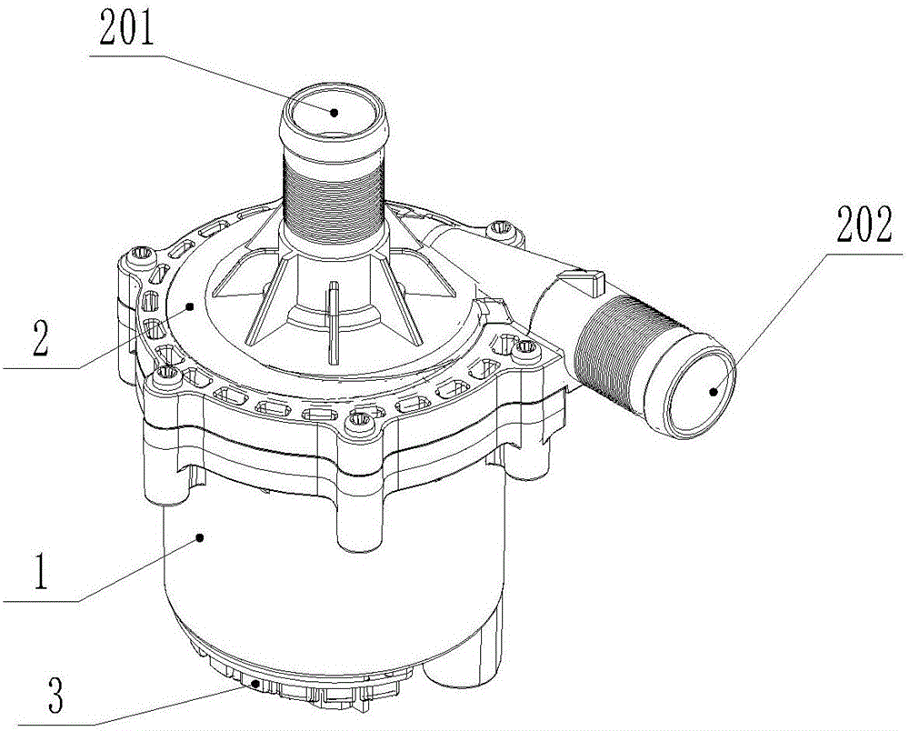 Brushless electronic water pump