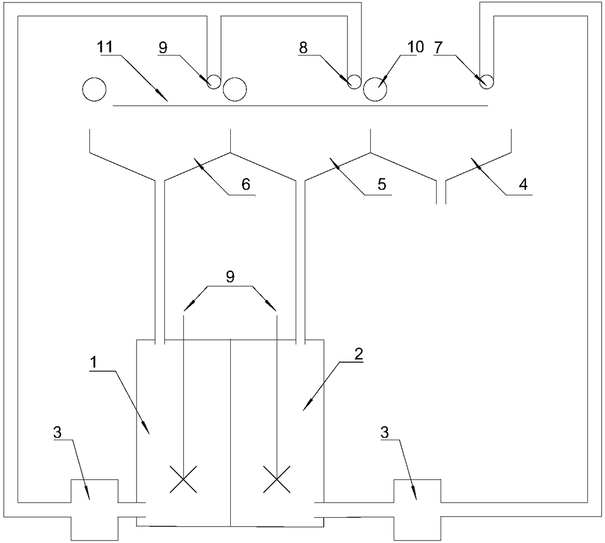 Energy-saving polishing device and polishing powder solution recycling method