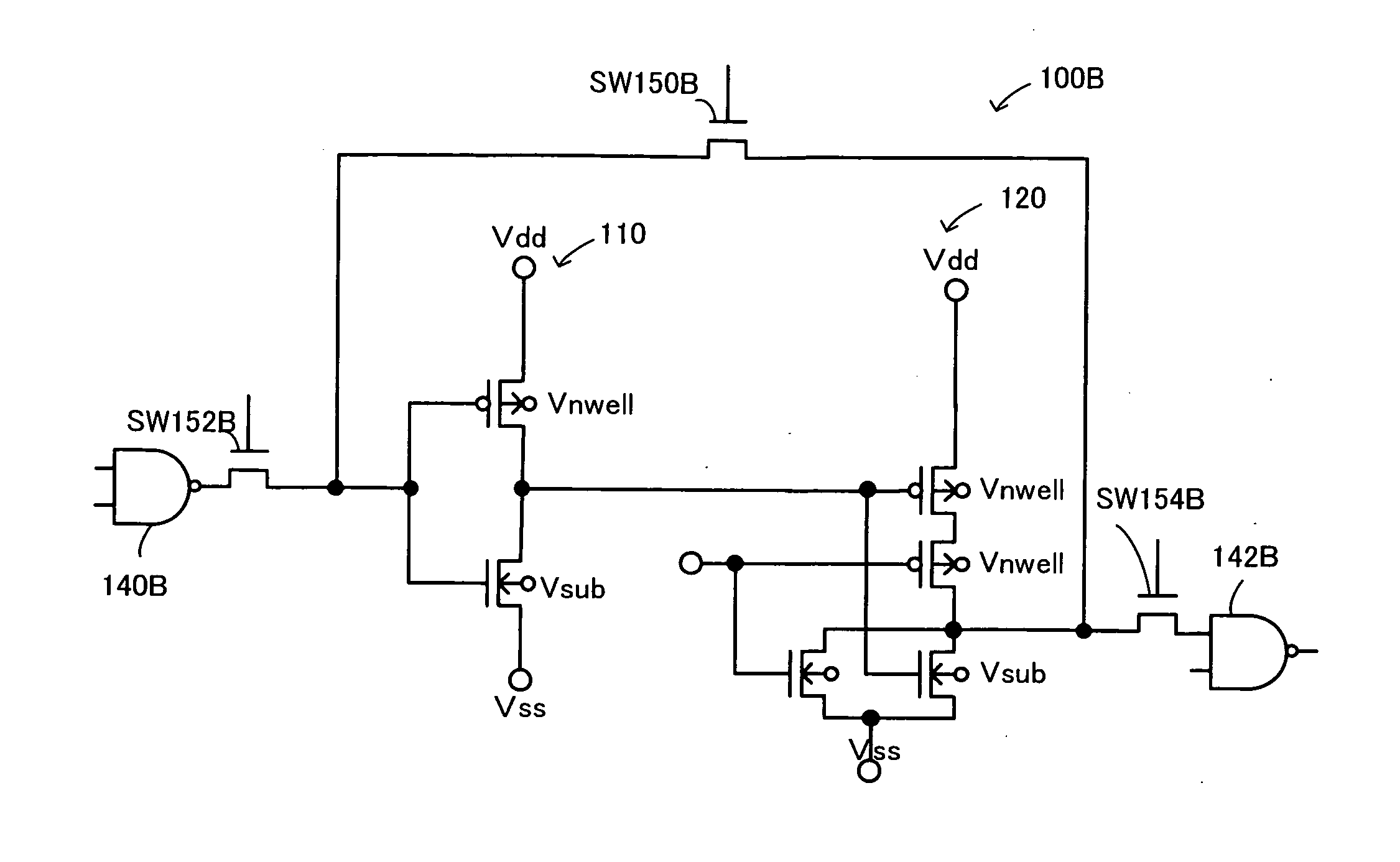 Voltage characteristic regulating method of latch circuit, voltage characteristic regulating method of semiconductor device, and voltage characteristic regulator of latch circuit