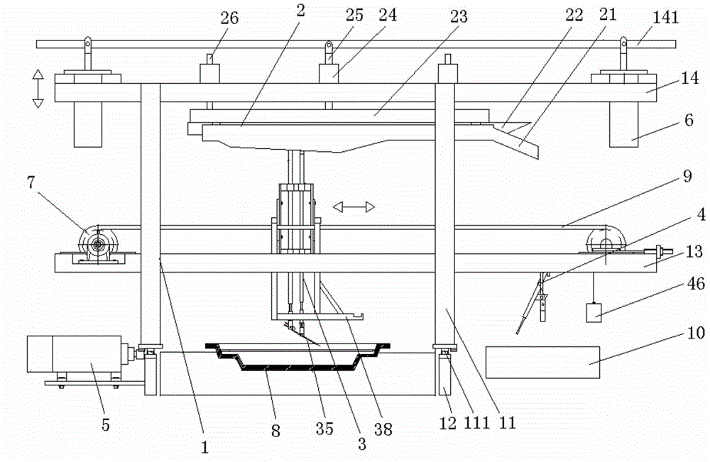 Automatic slag removal machine for ingot casting