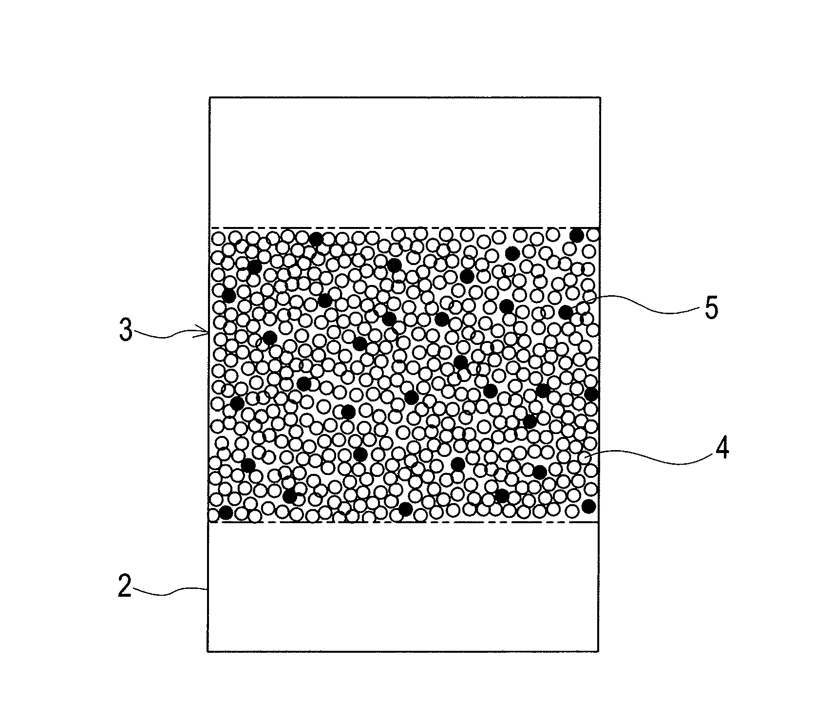 Indefinite form filter medium layer and filter device provided with same