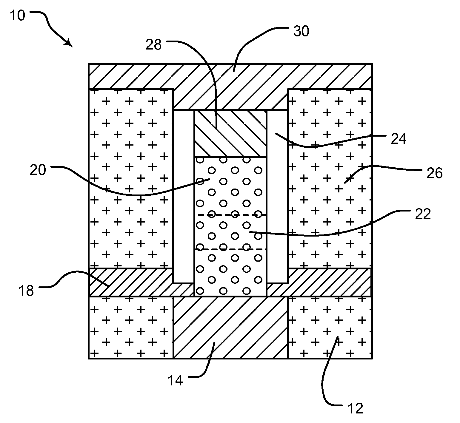 Vacuum jacket for phase change memory element