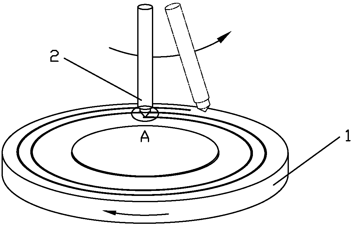 Abrasive scratching and quick stop test method for cbn tool pre-repaired ferrous metal specimens