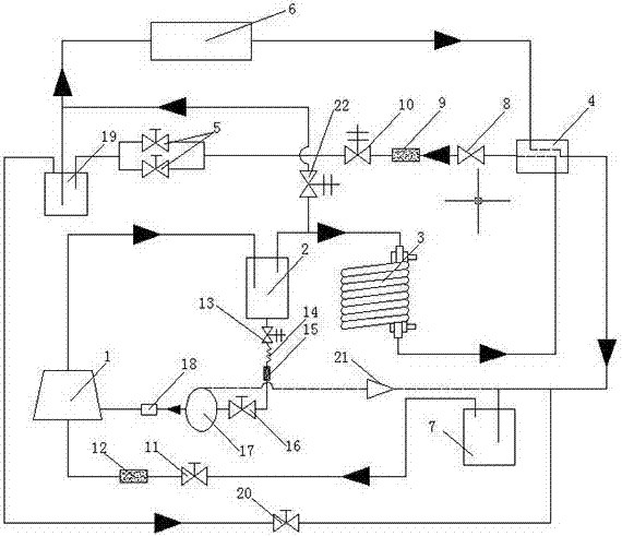 Transcritical carbon dioxide heat pump device