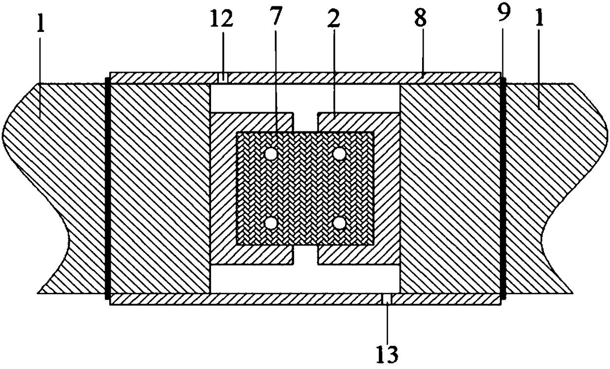 A composite frame low-voltage bus duct and preparation method thereof