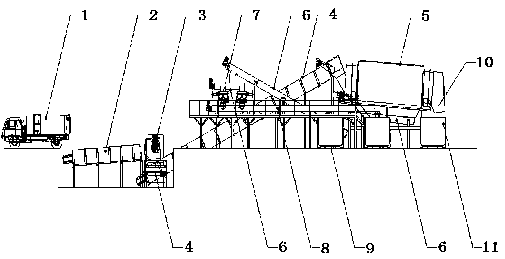 Food waste composting pre-treatment method