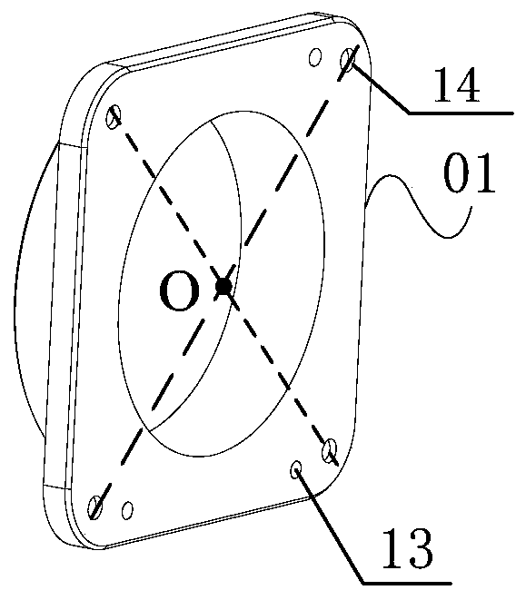 A high parallelism installation method and camera of a large target surface sensor