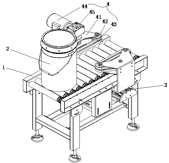 Novel bucket handle in-place detecting mechanism