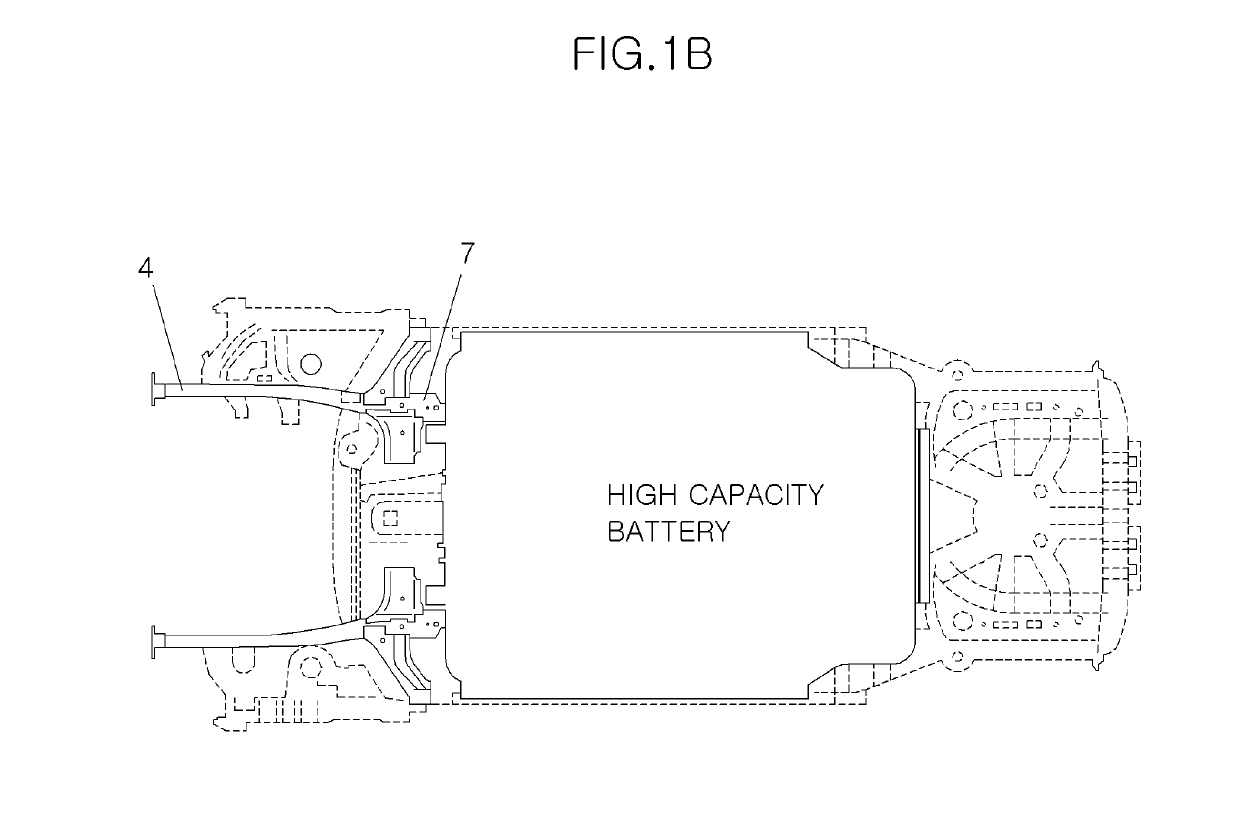 Integrated side member with impact absorbing structure