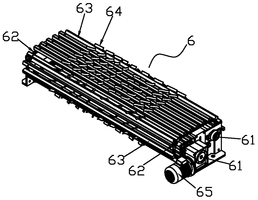 Distributing method for glazed ceramic tiles and equipment for implementing distributing method