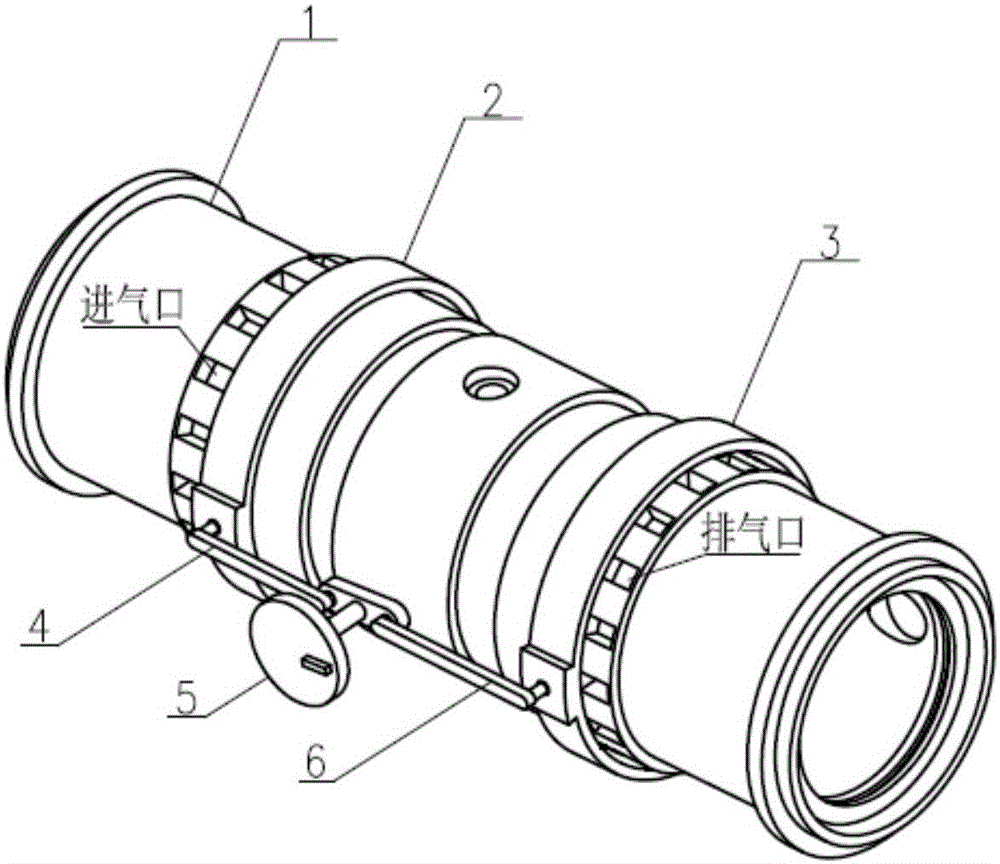 Variable gas distribution phase mechanism for opposed-piston engine