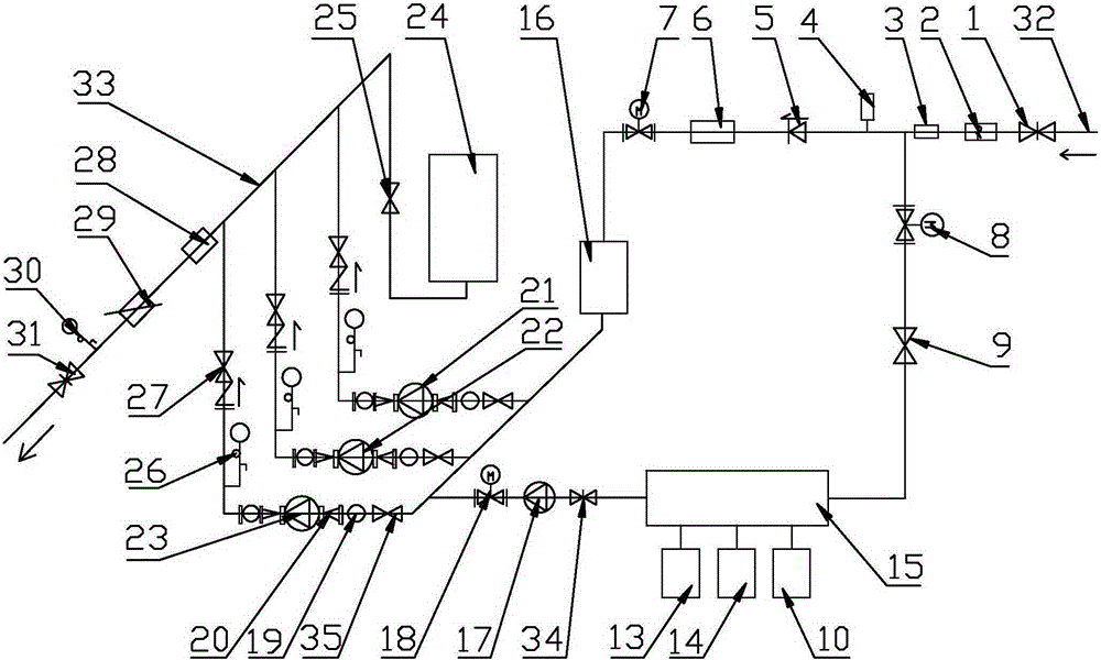 Box-type pressure-superposed variable-frequency energy-saving water supplying system