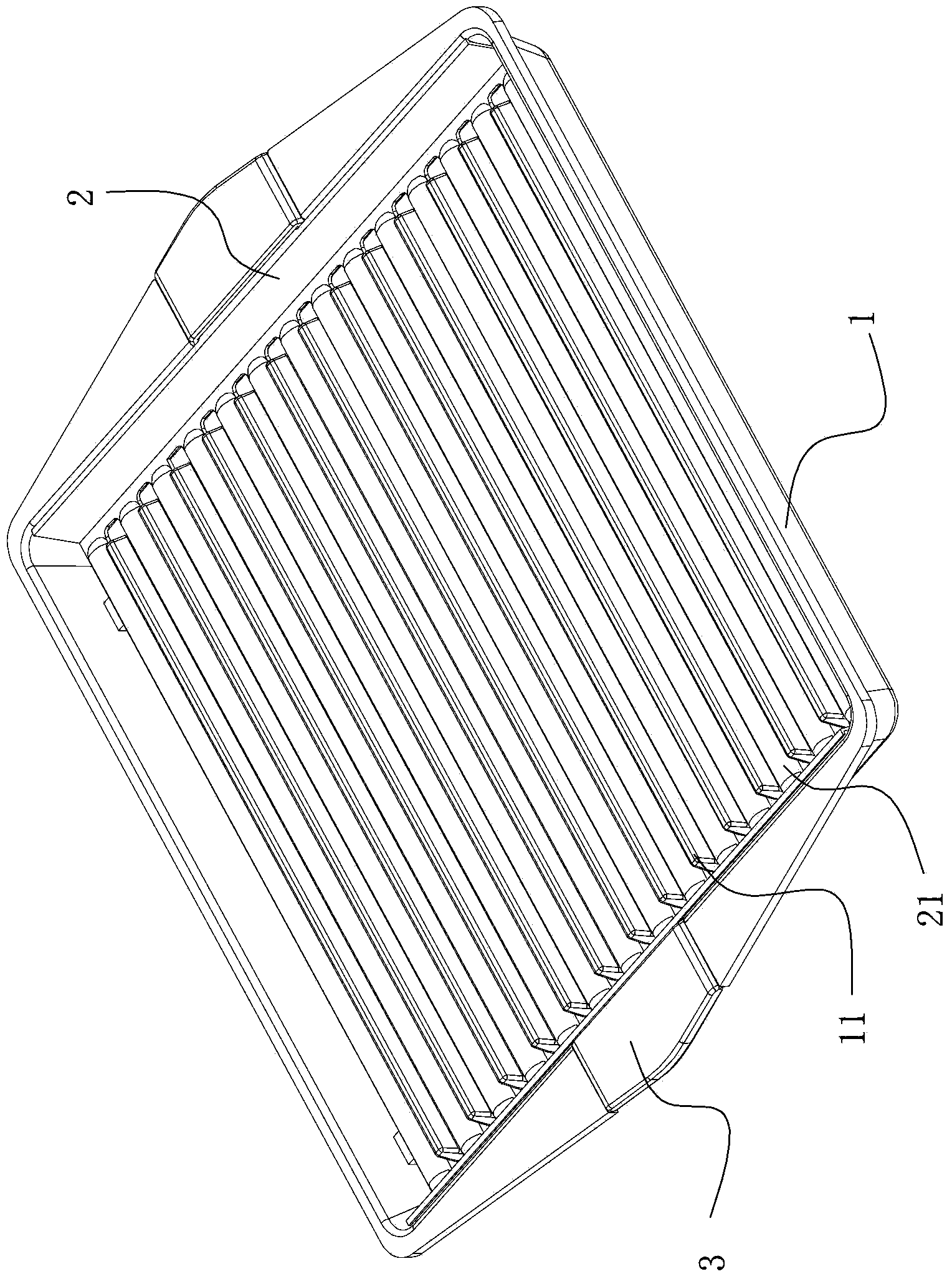 Baking tray and baking grill thereof