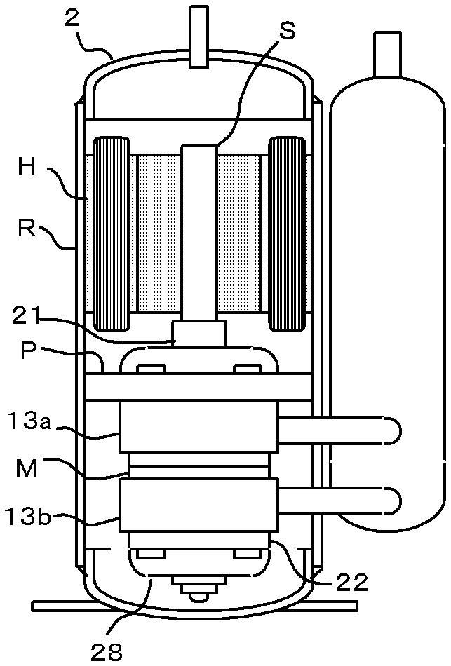 Multi-cylinder rotary compressor