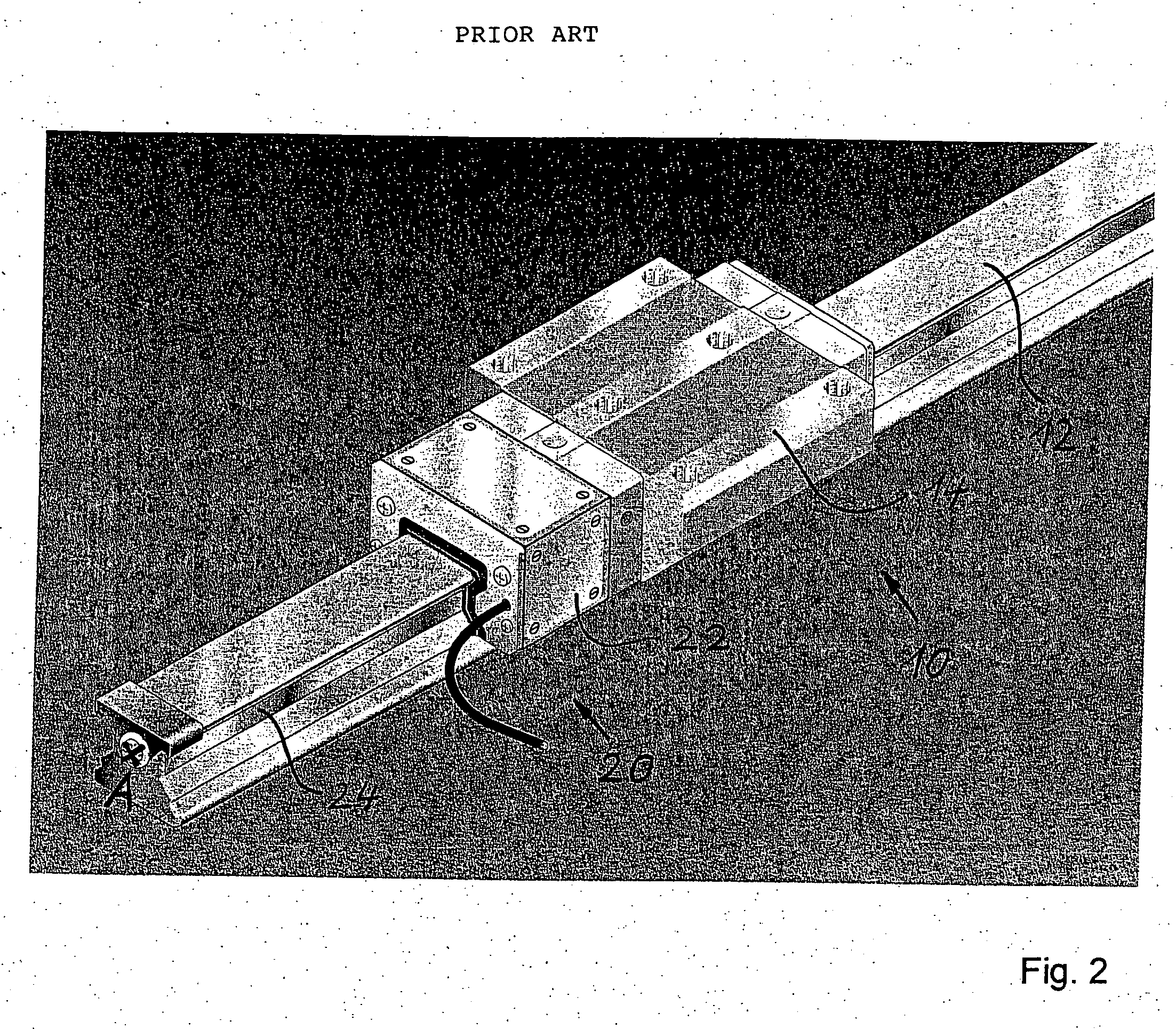 Guide with measuring device, and method with producing such a guide