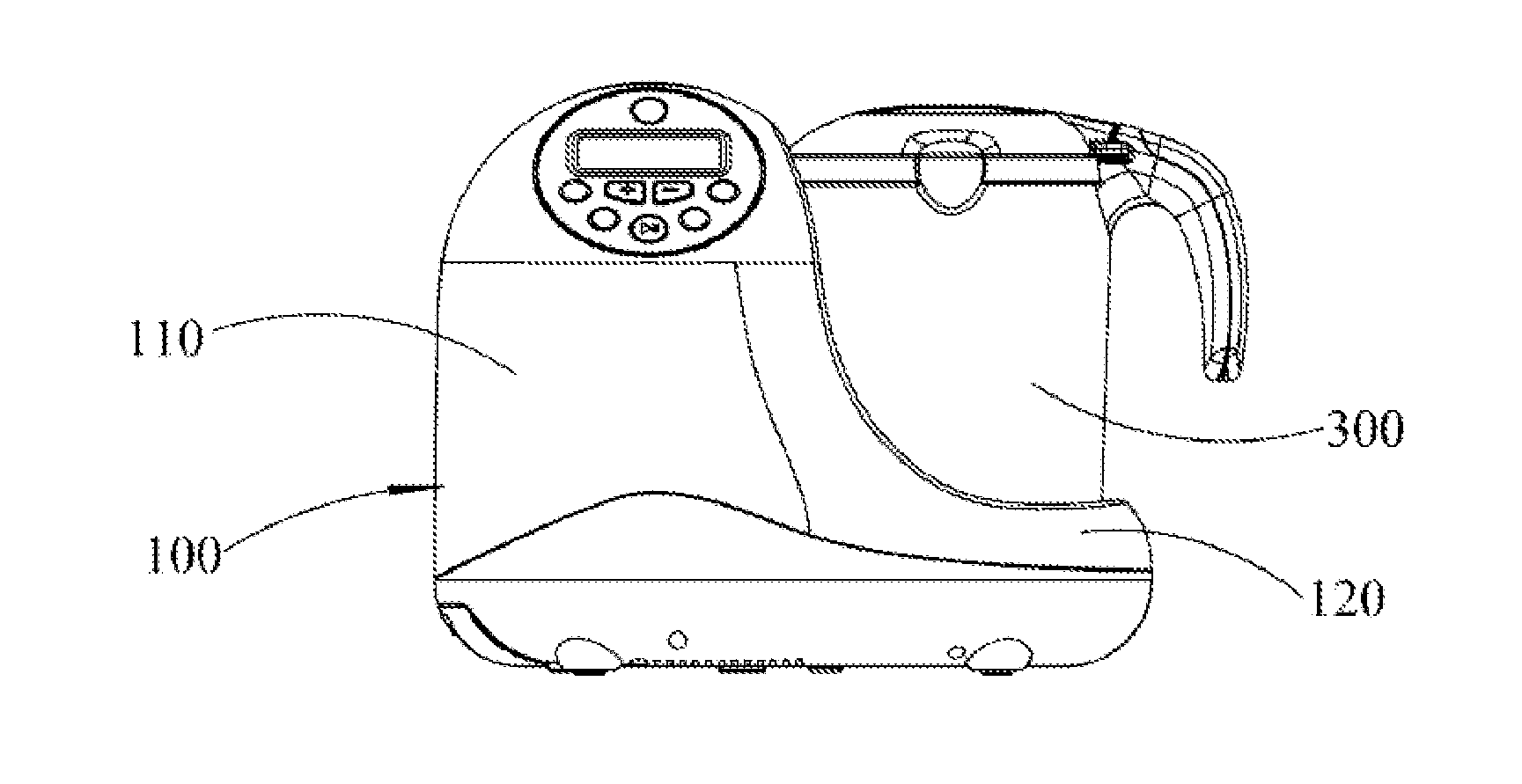 Food processor and steam channel structure thereof