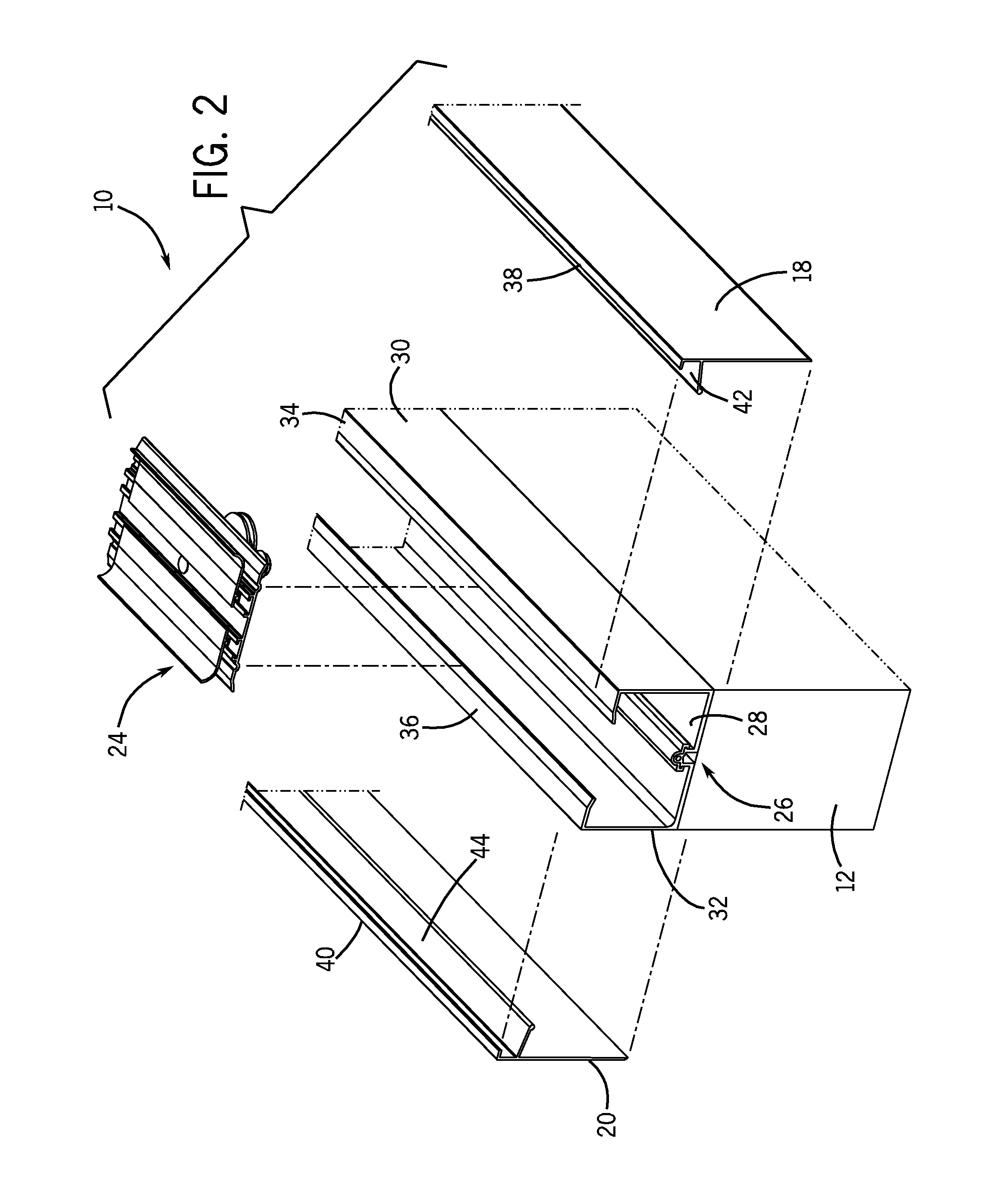 Wall-Ceiling Slip Joint Permitting Seismic Induced Movement